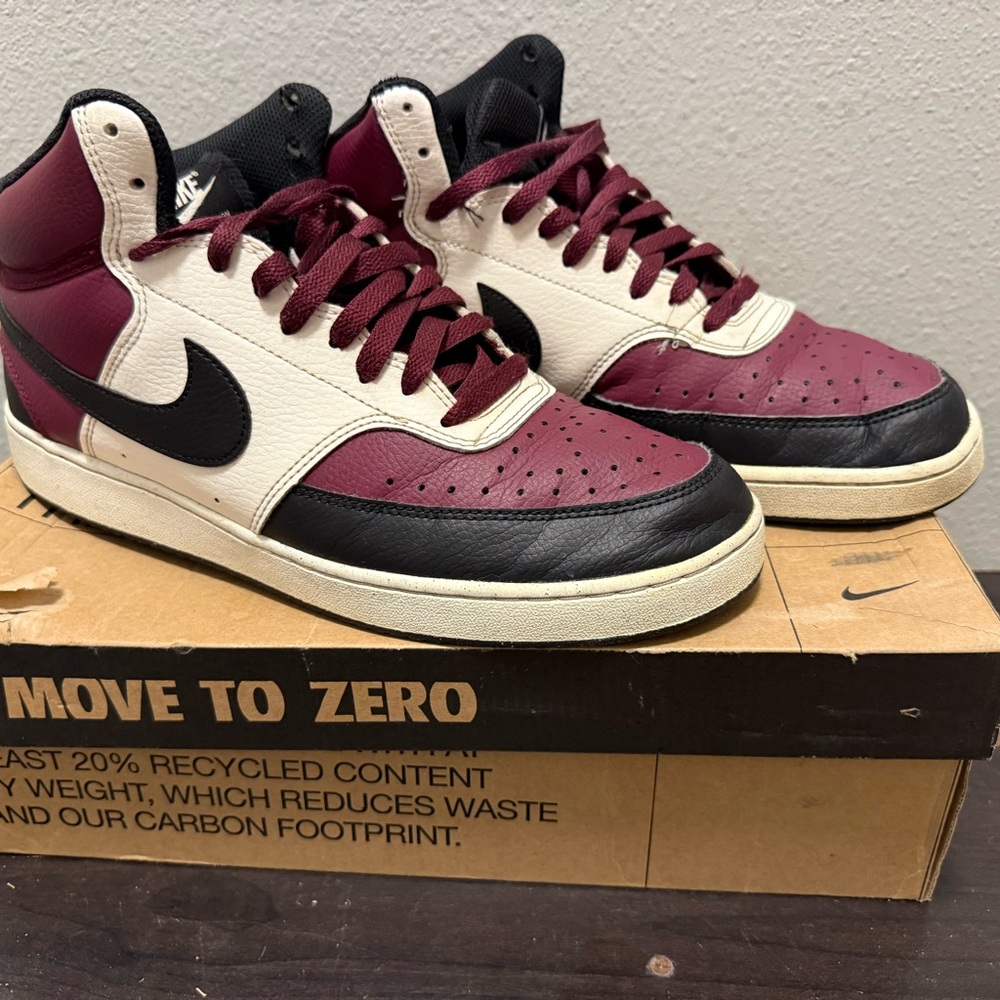 Men’s Nike Court Vision NN Dark Beetroot Black-Sail Size 11